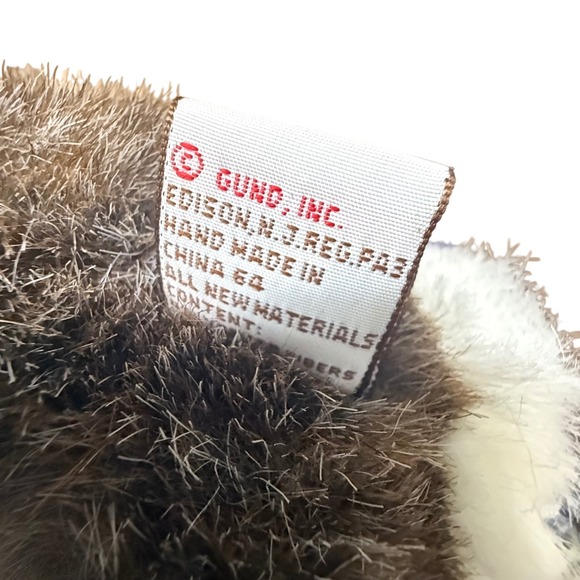 Gund Brown‎ Bunny Rabbit Plush Stuffed Animal Toy Floral Ribbon Easter - Picture 4 of 5